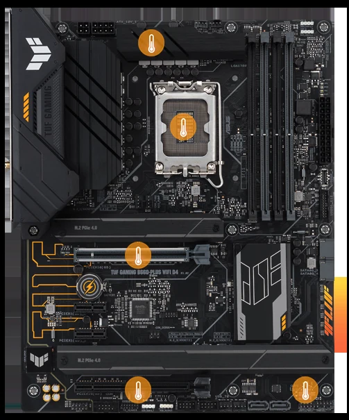 Mainboard ASUS TUF Gaming B660-Plus WiFi D4 - 4 Khe RAM DDR4 - LGA 1700 - NEW