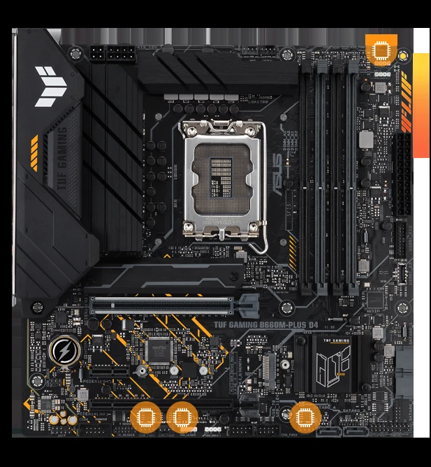 Mainboard ASUS TUF Gaming B660M-Plus D4 - 4 Khe RAM DDR4 - LGA 1700 - NEW