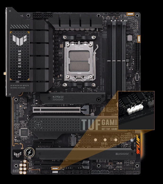 Mainboard ASUS TUF GAMING X670E-PLUS - 4 Khe RAM DDR5 - AM5 - NEW