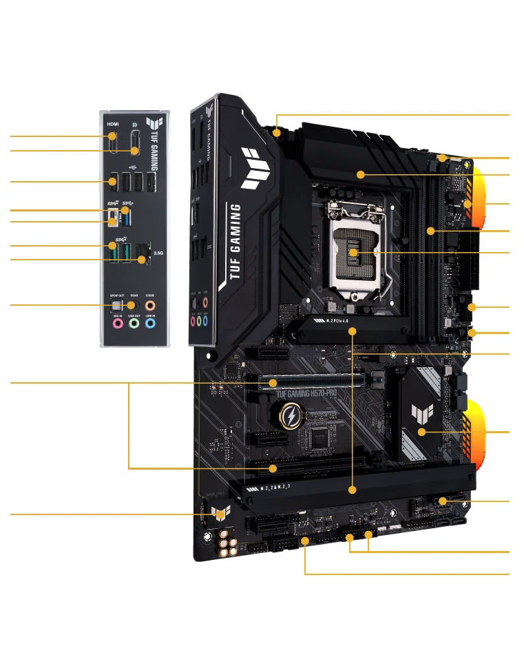 Mainboard ASUS TUF H270-PRO GAMING - LGA 1151 - NEW