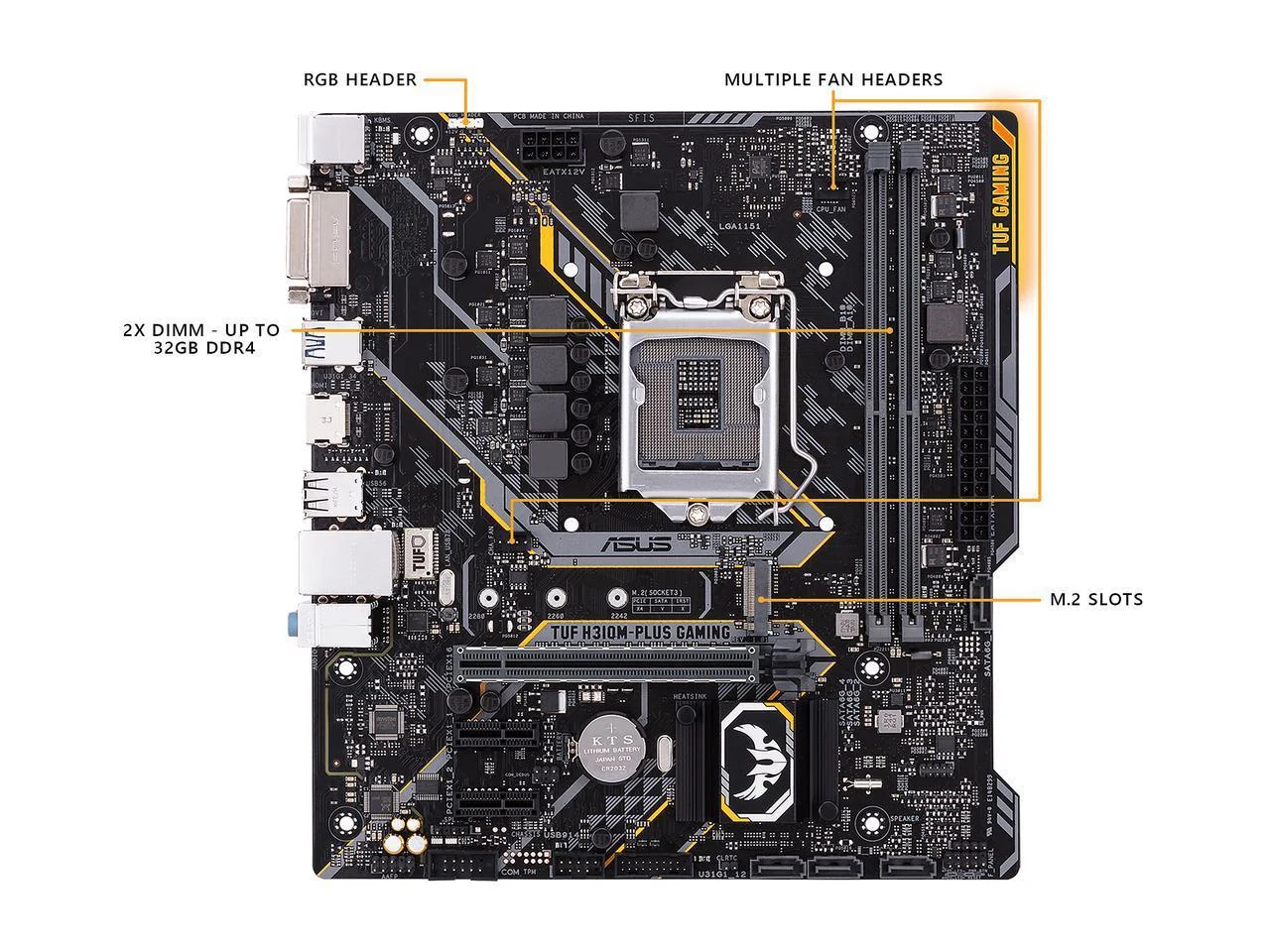 Mainboard ASUS TUF H310M-PLUS GAMING - LGA 1151 - NEW