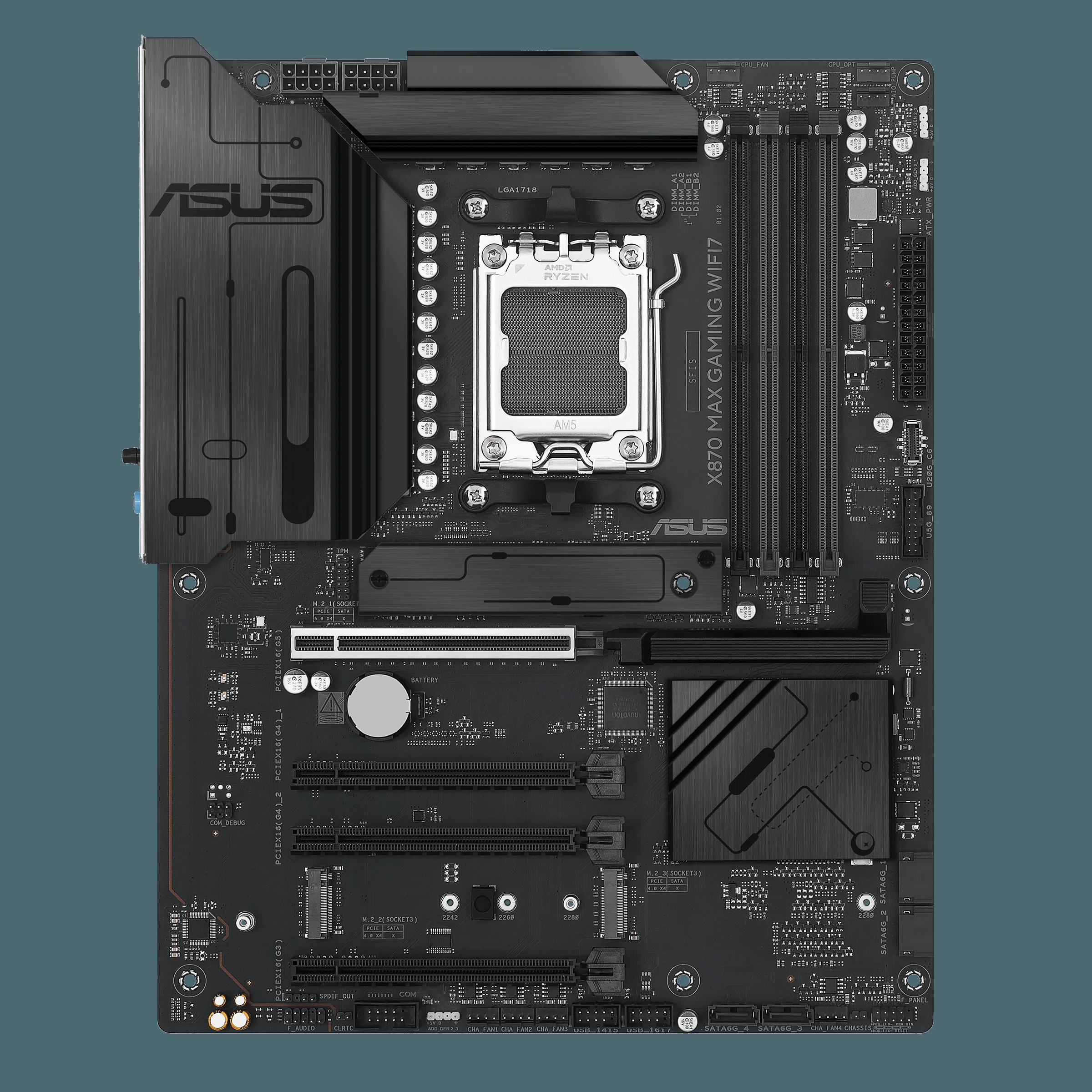 Mainboard ASUS X870 MAX GAMING WIFI7 W - 4 Khe RAM DDR5 - AM5 - NEW