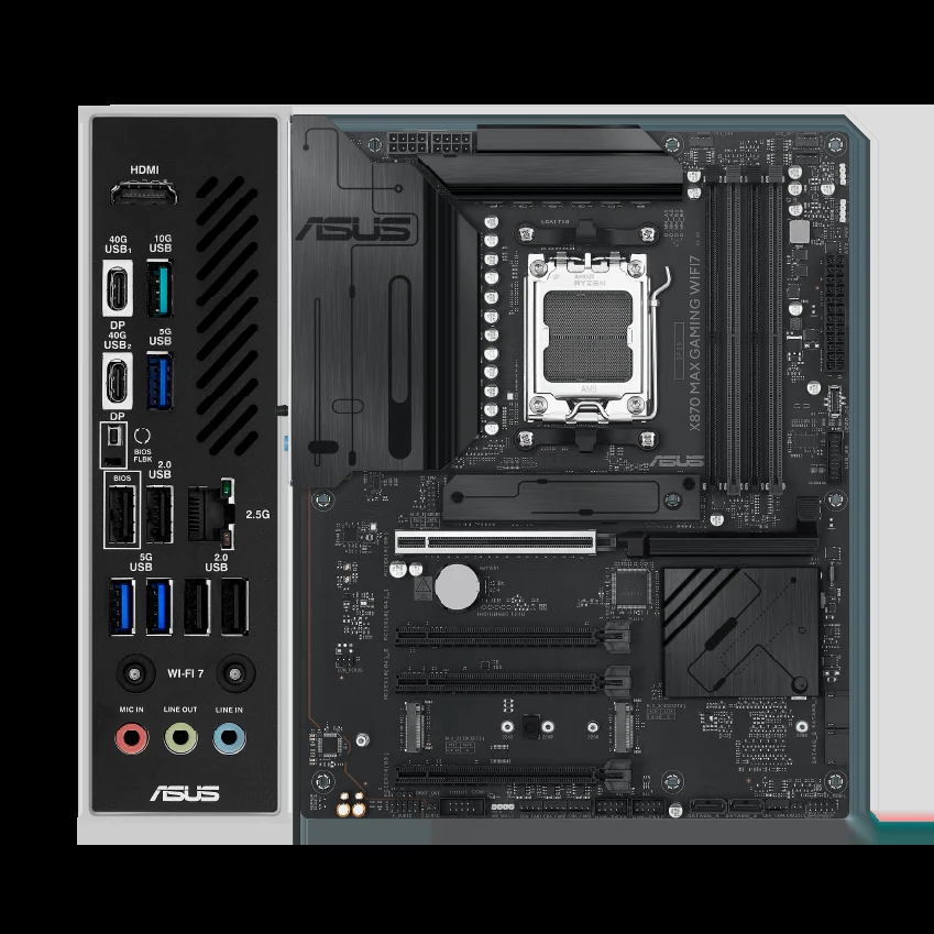 Mainboard ASUS X870 MAX GAMING WIFI7 W - 4 Khe RAM DDR5 - AM5 - NEW