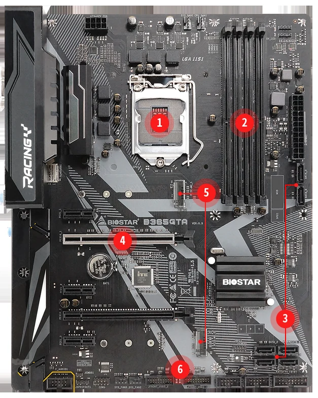 Mainboard Biostar B365GTA