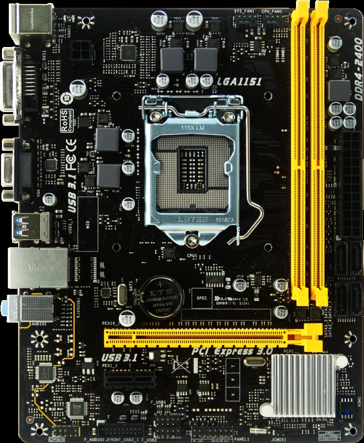 Mainboard Biostar H110MDE