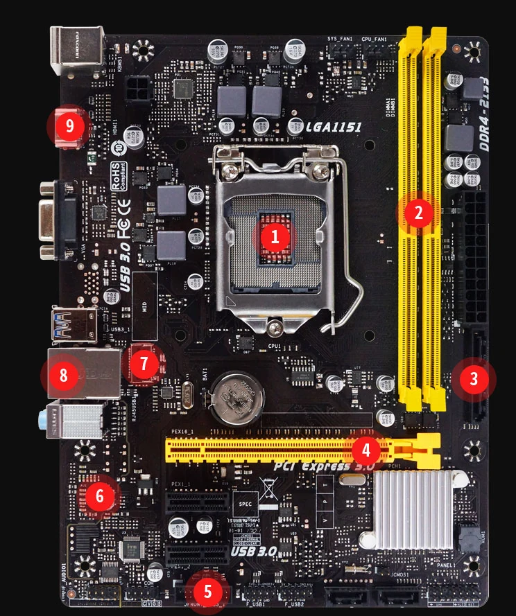 Mainboard Biostar H110MHC