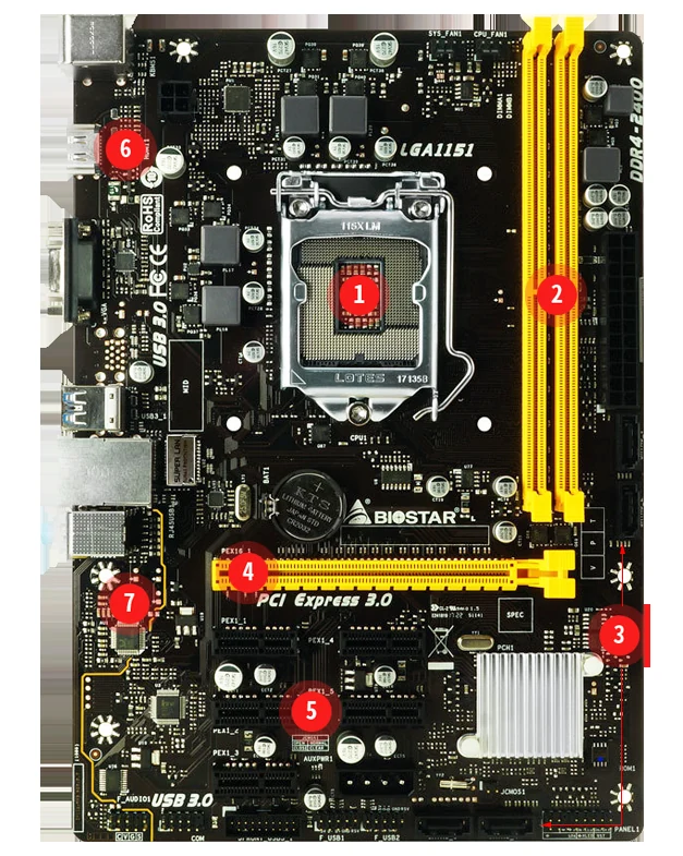 Mainboard Biostar H110MHC