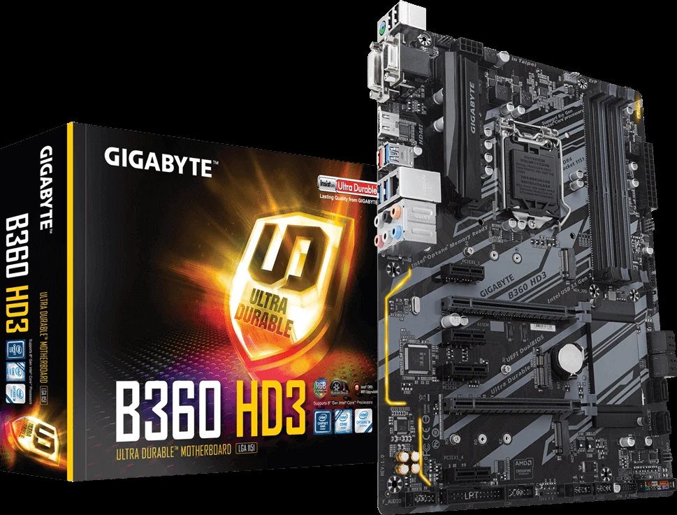 Mainboard Gigabyte B360 HD3 - LGA 1151 - NEW