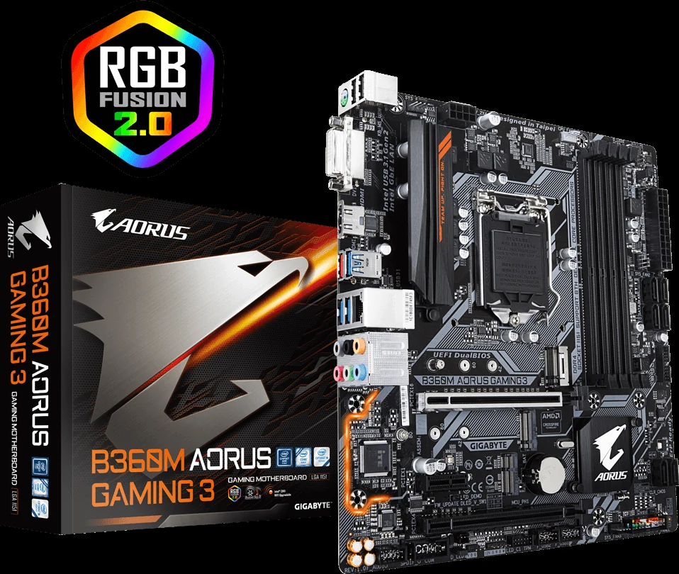 Mainboard Gigabyte B360M AORUS GAMING 3 - LGA 1151 - NEW