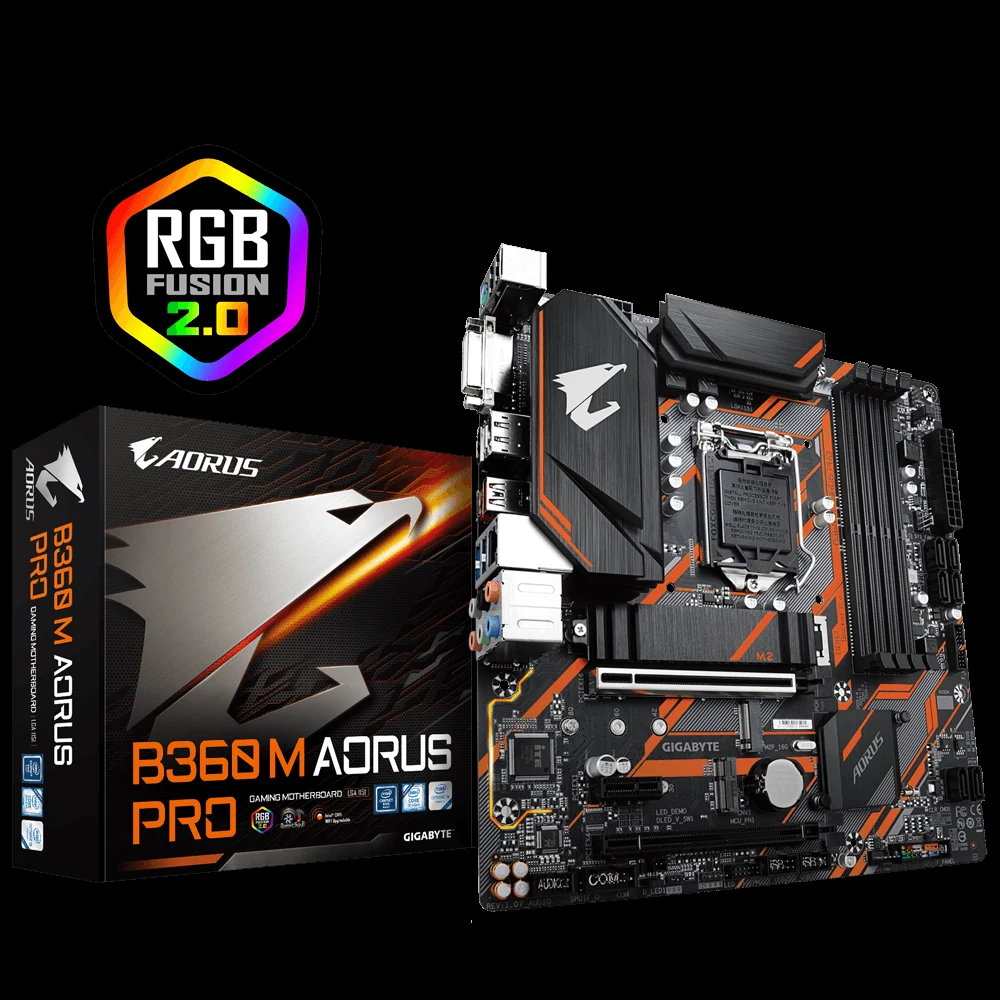 Mainboard Gigabyte B360M AORUS PRO - LGA 1151 - NEW