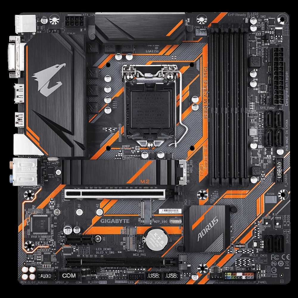Mainboard Gigabyte B360M AORUS PRO - LGA 1151 - NEW