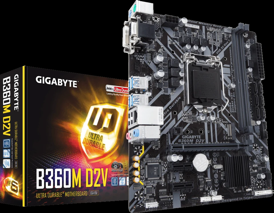 Mainboard Gigabyte B360M D2V - LGA 1151 - NEW