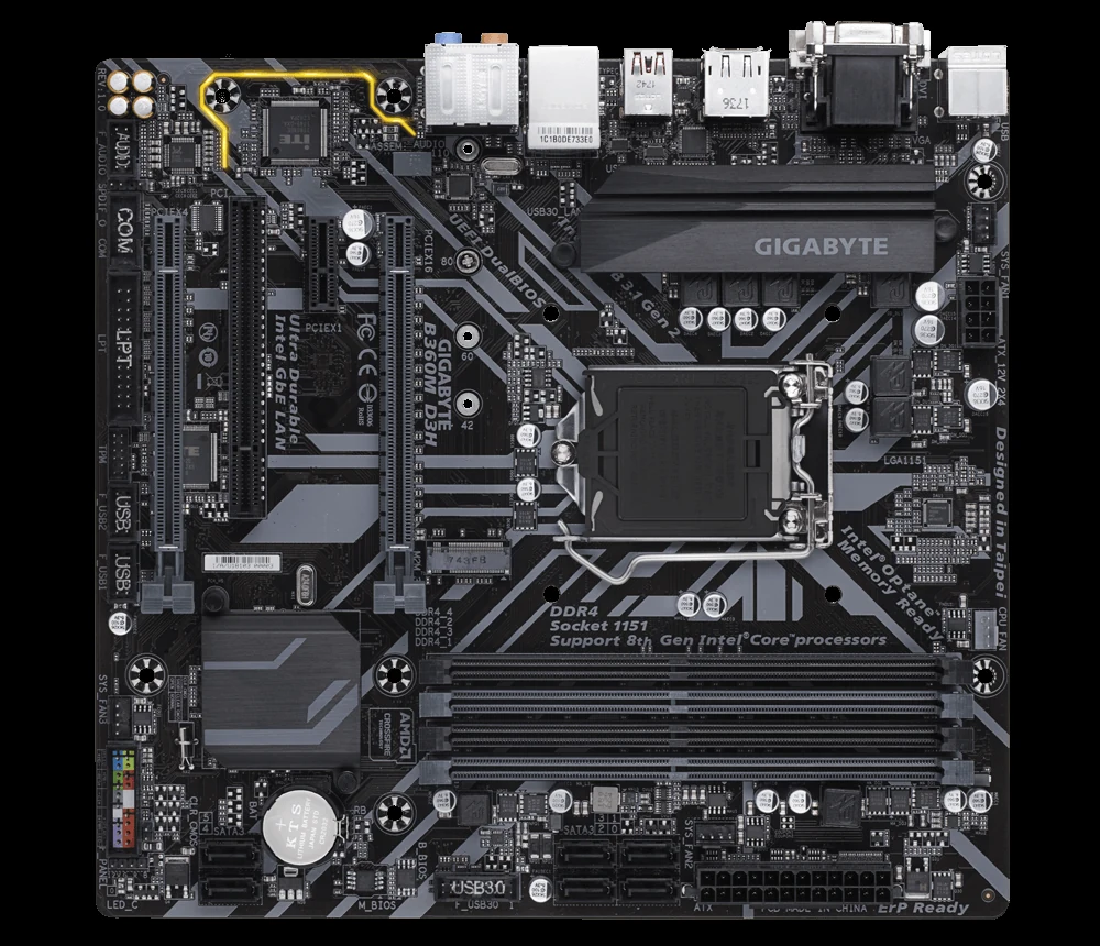 Mainboard Gigabyte B360M D3H - LGA 1151 - NEW
