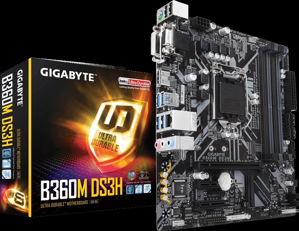 Mainboard Gigabyte B360M DS3H - LGA 1151 - NEW