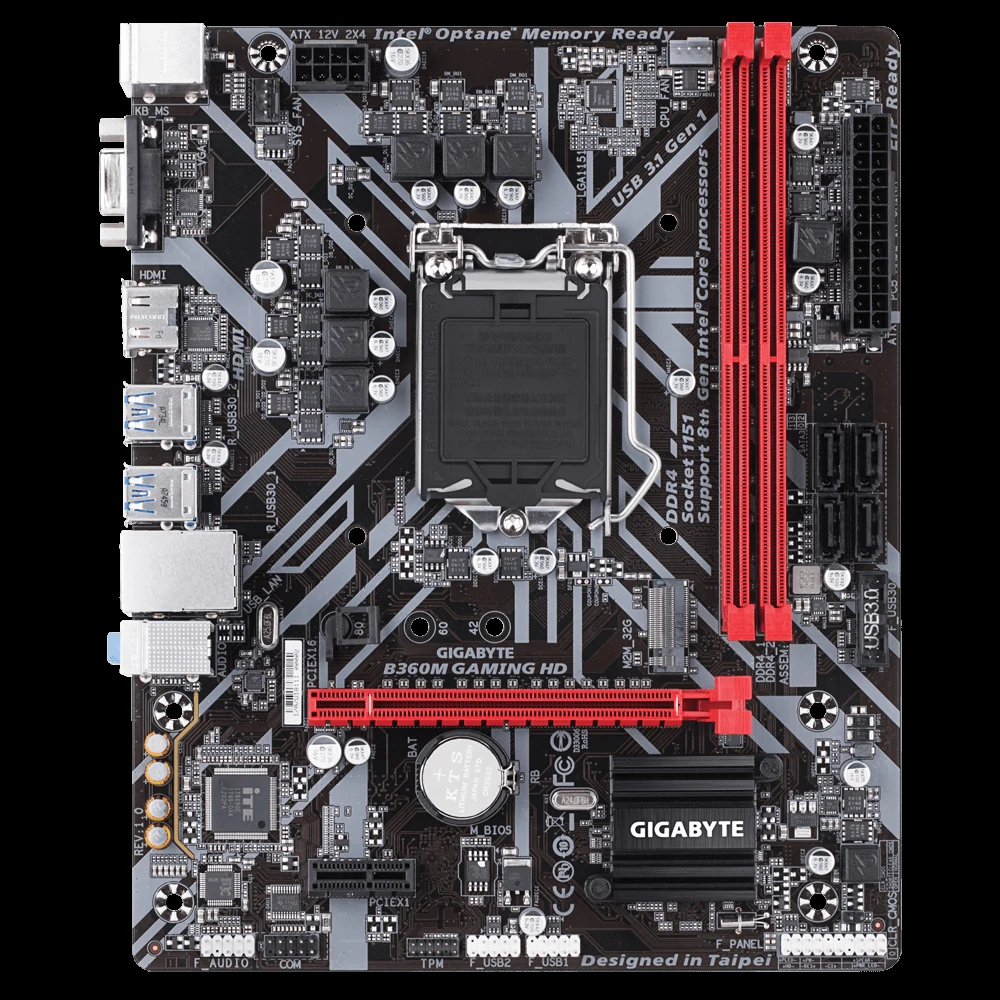 Mainboard Gigabyte B360M GAMING HD - LGA 1151 - NEW