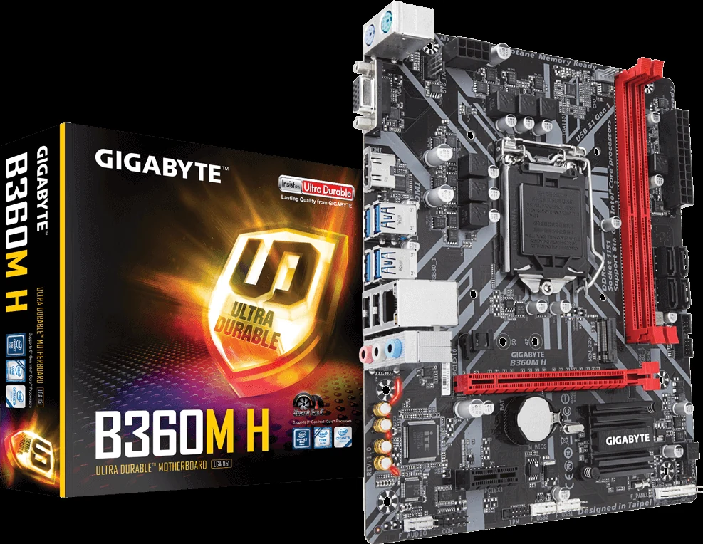 Mainboard Gigabyte B360M H - LGA 1151 - NEW