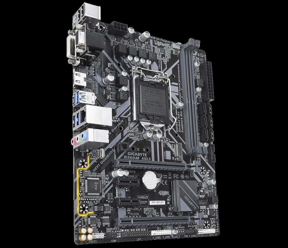 Mainboard Gigabyte B360M HD3 - LGA 1151 - NEW