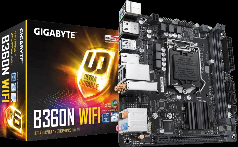 Mainboard Gigabyte B360N WIFI - LGA 1151 - NEW