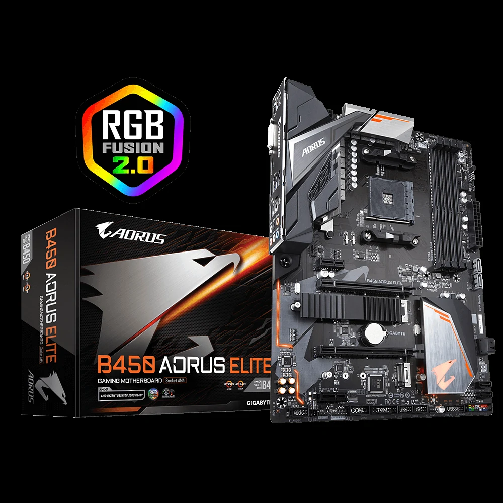 Mainboard Gigabyte B450 AORUS ELITE - AM4 - NEW