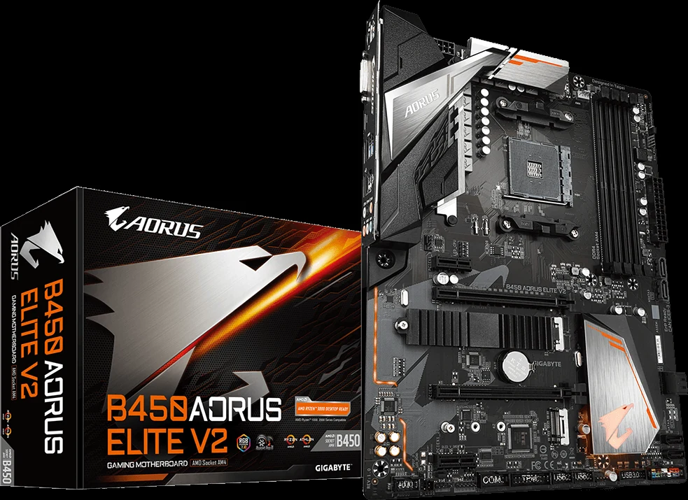 Mainboard Gigabyte B450 AORUS Elite V2 - AM4 - NEW