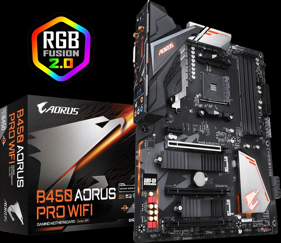 Mainboard Gigabyte B450 AORUS M - AM4 - NEW