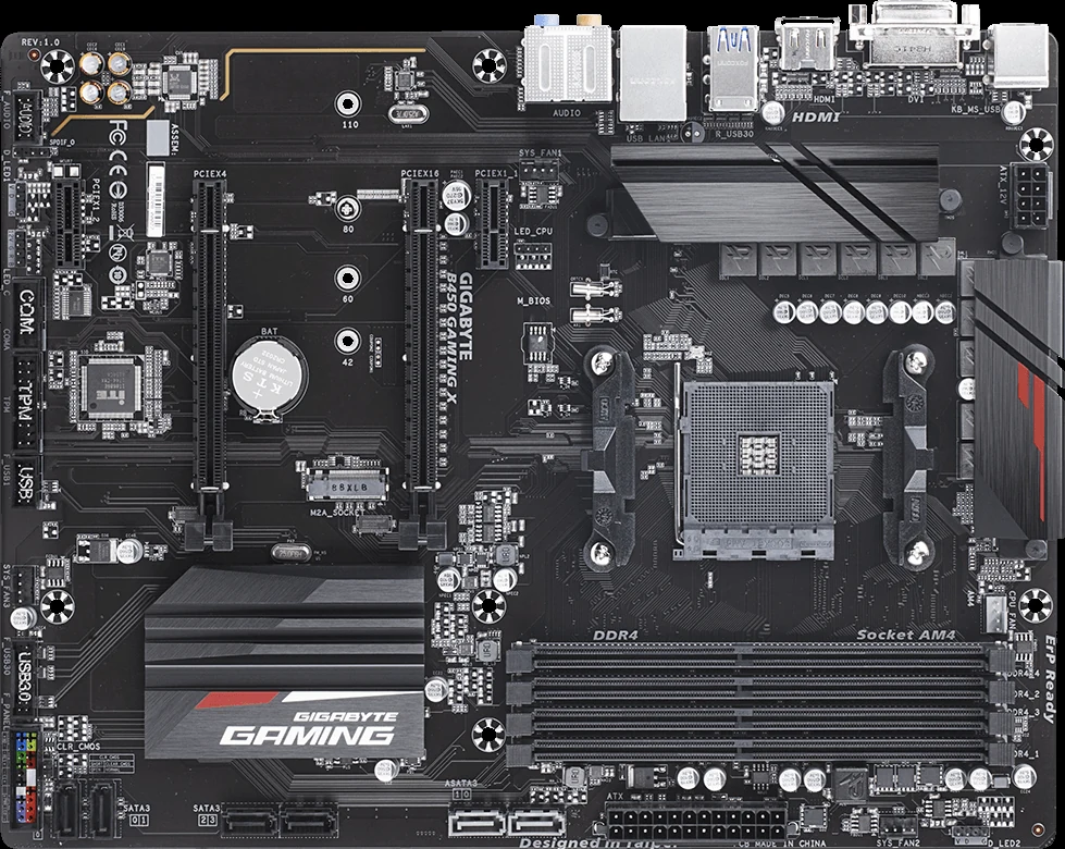 Mainboard Gigabyte B450 Gaming X - AM4 - NEW