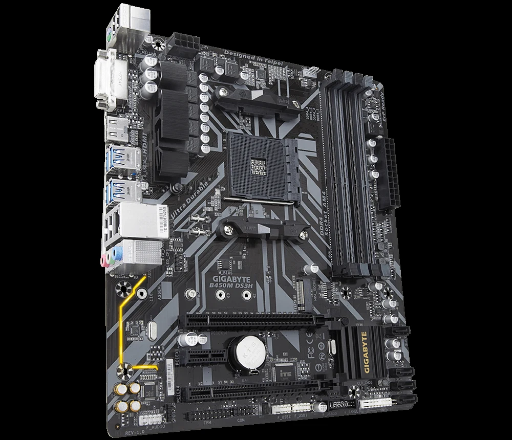 Mainboard Gigabyte B450M DS3H - AM4 - NEW