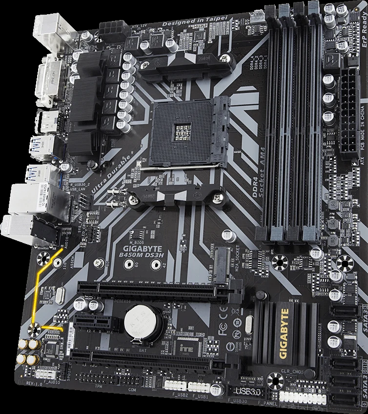 Mainboard Gigabyte B450M DS3H - AM4 - NEW