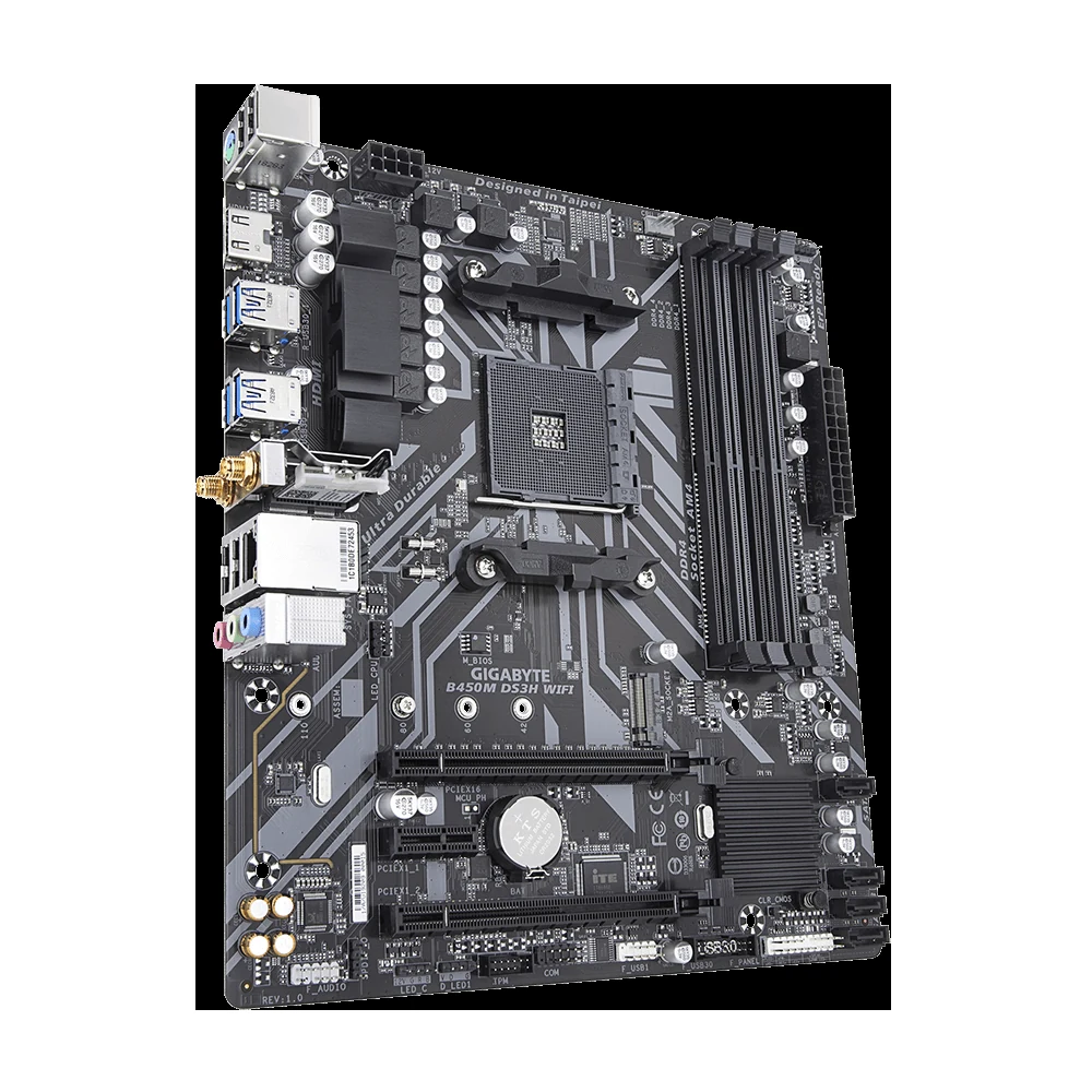 Mainboard Gigabyte B450M DS3H WIFI - AM4 - NEW