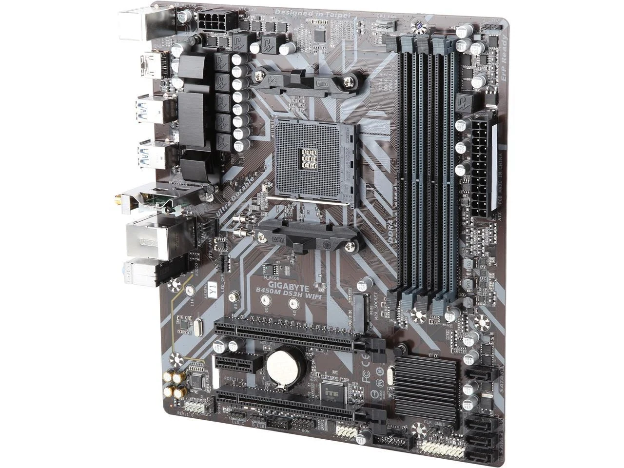 Mainboard Gigabyte B450M DS3H WIFI - AM4 - NEW