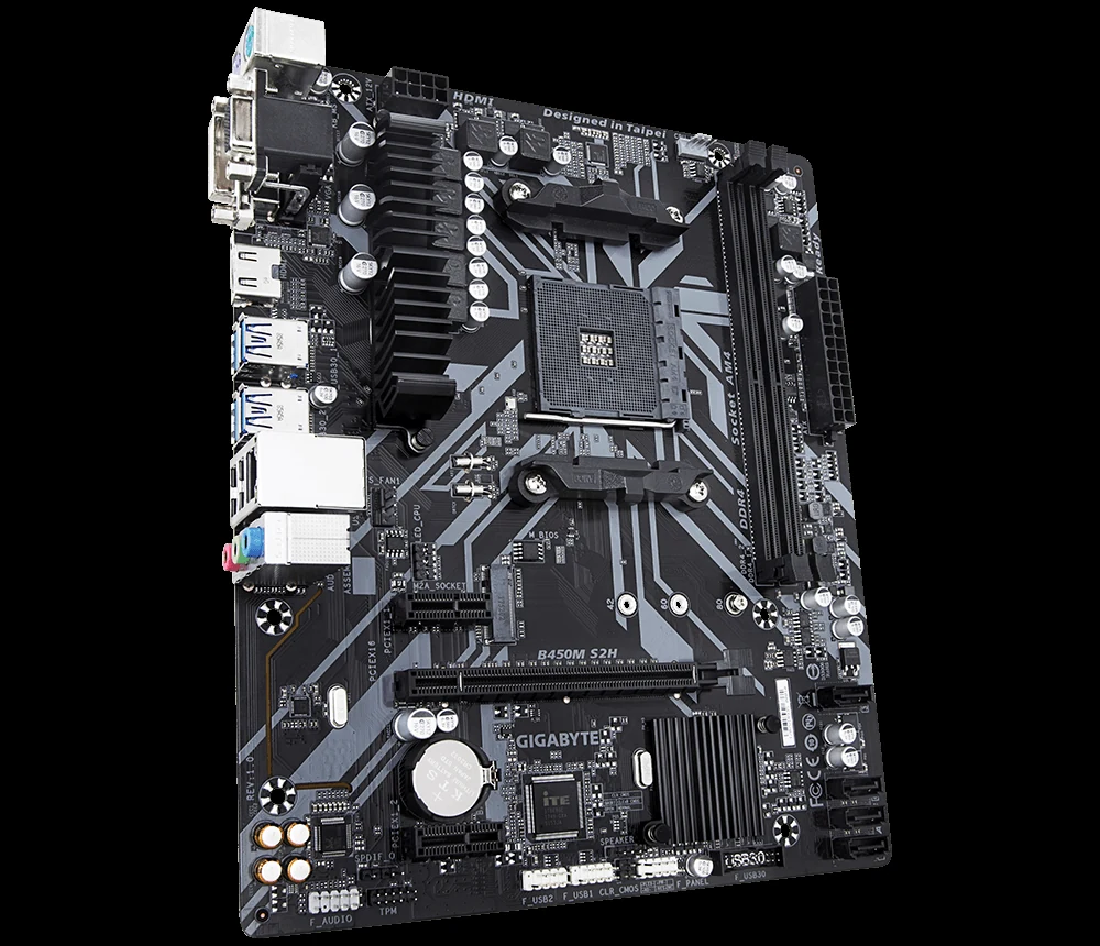 Mainboard Gigabyte B450M S2H - AM4 - NEW