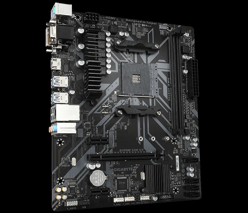 Mainboard Gigabyte B450M S2H V2 - AM4 - NEW