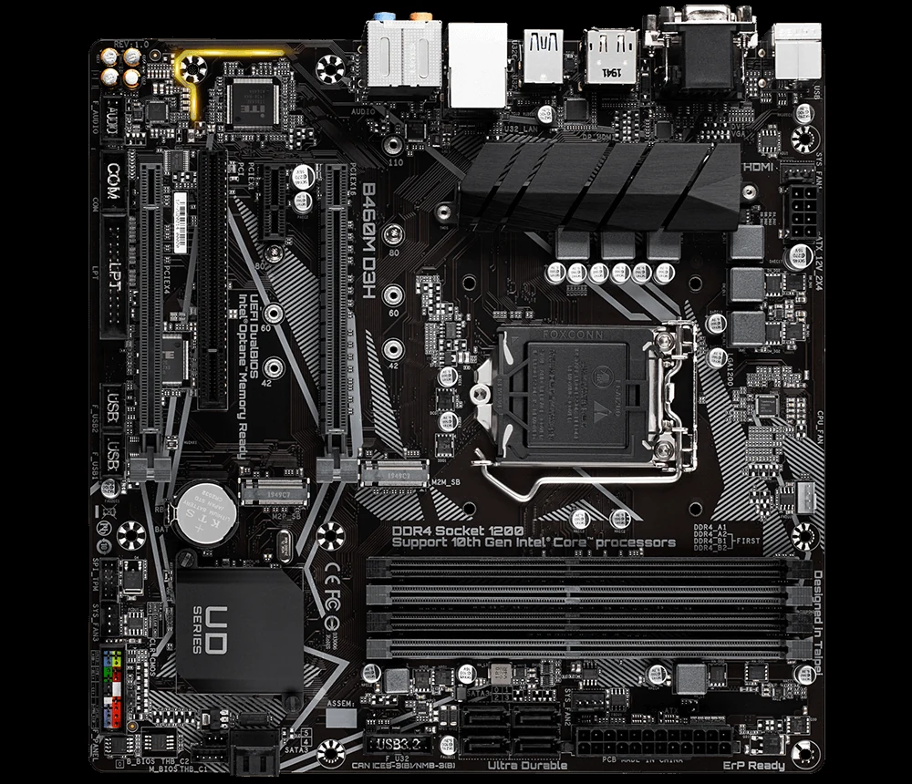 Mainboard Gigabyte B460 D3H - LGA 1200 - NEW