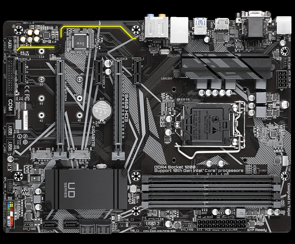 Mainboard Gigabyte B460 HD3 - LGA 1200 - NEW