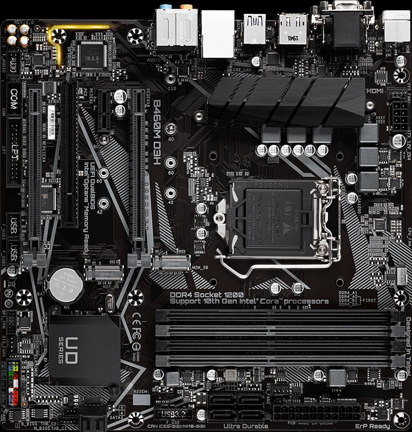 Mainboard Gigabyte B460M D3V - LGA 1200 - NEW