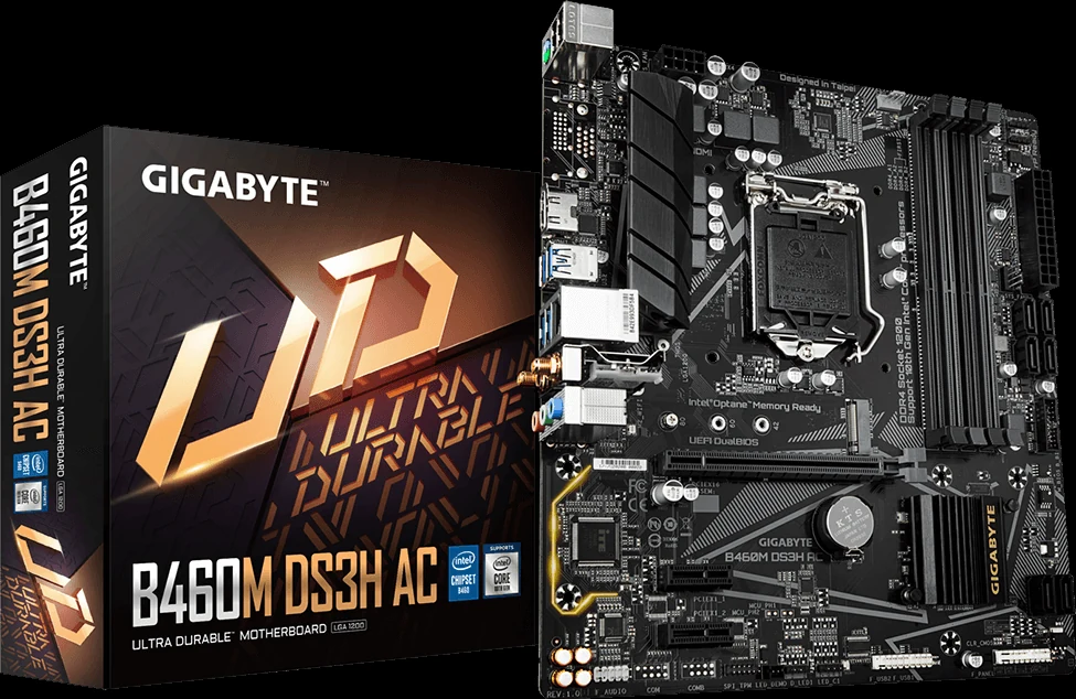 Mainboard Gigabyte B460M DS3H AC - LGA 1200 - NEW