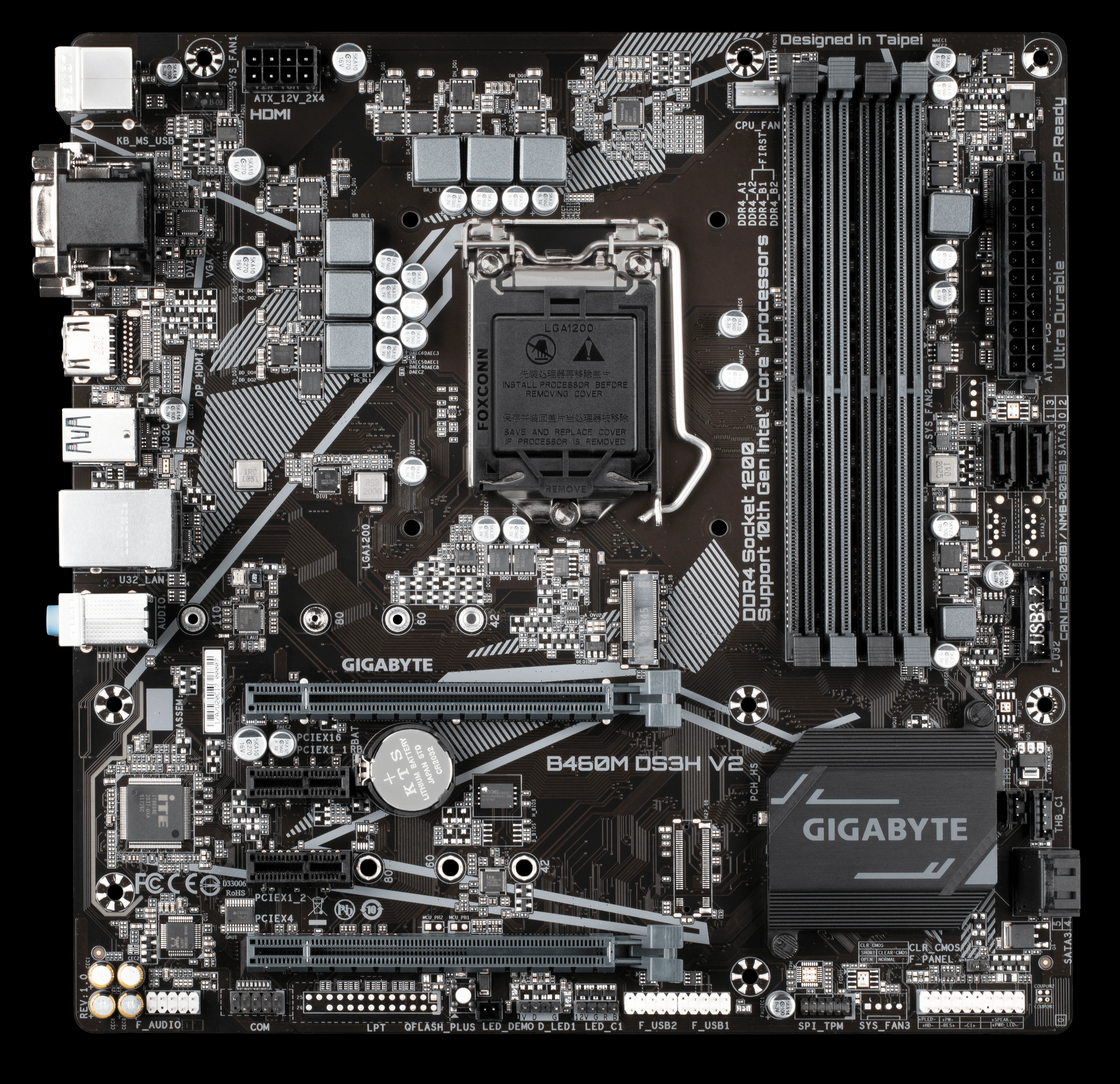 Mainboard Gigabyte B460M H - LGA 1200 - NEW