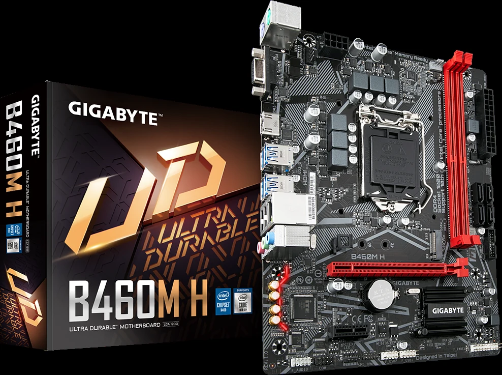 Mainboard Gigabyte B460M H - LGA 1200 - NEW
