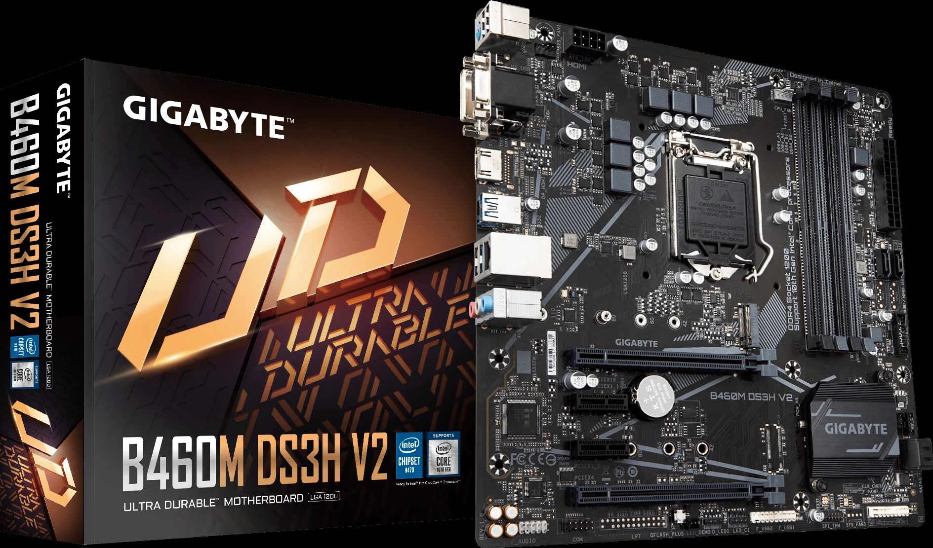 Mainboard Gigabyte B460M HD3 - LGA 1200 - NEW