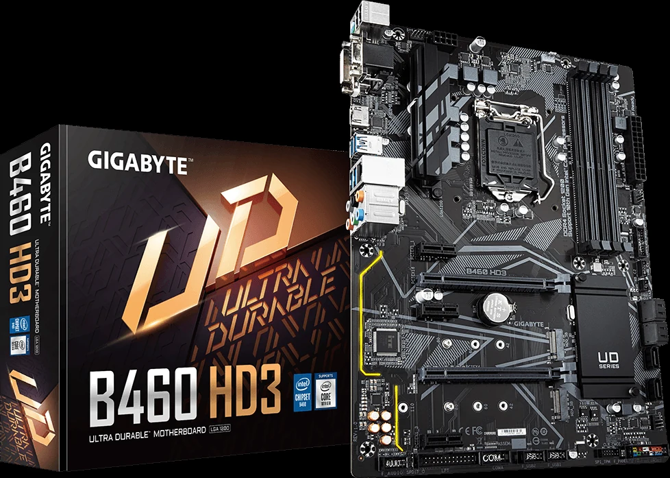 Mainboard Gigabyte B460M HD3 - LGA 1200 - NEW