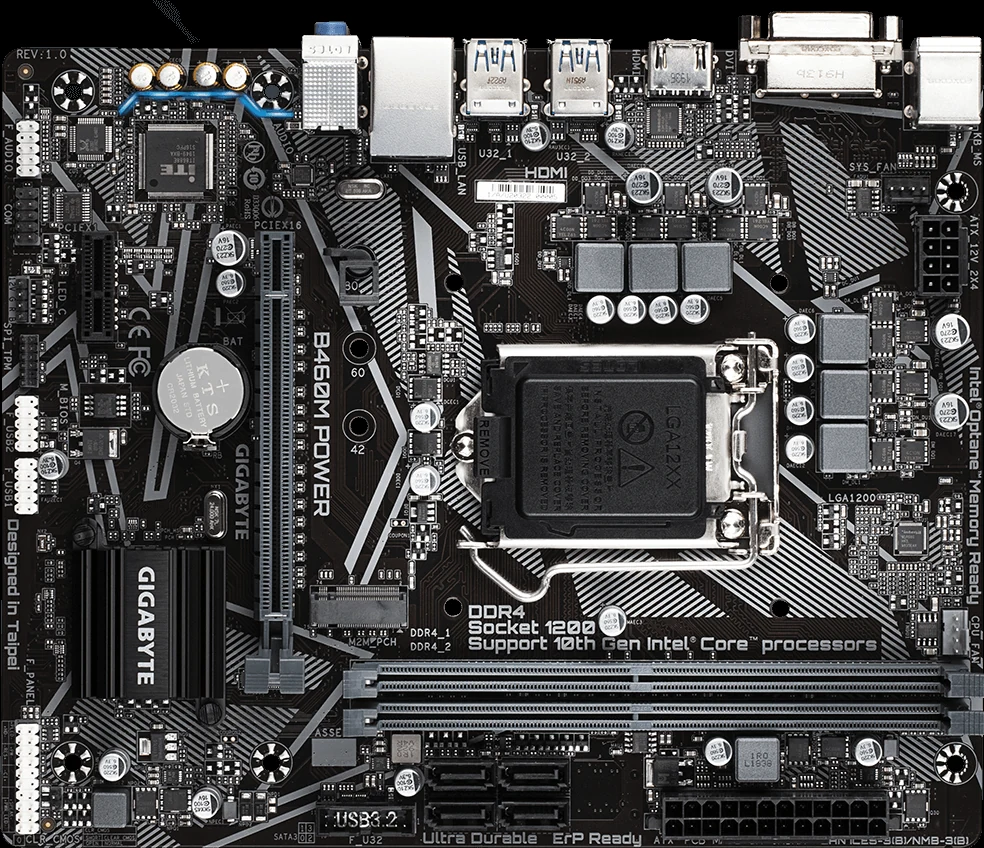 Mainboard Gigabyte B460M POWER - LGA 1200 - NEW