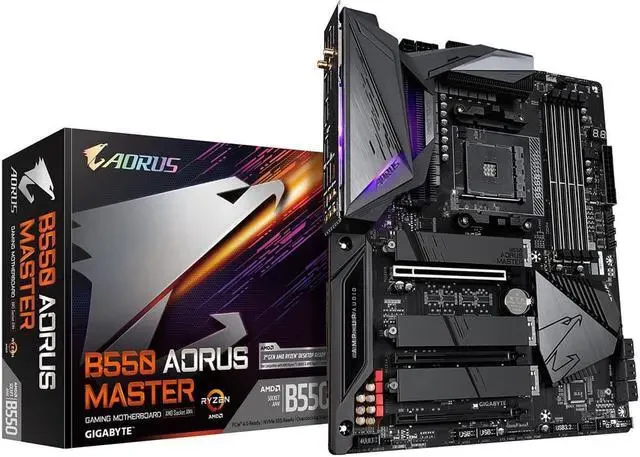 Mainboard Gigabyte B550 AORUS MASTER - 4 Khe RAM DDR4 - AM4 - NEW