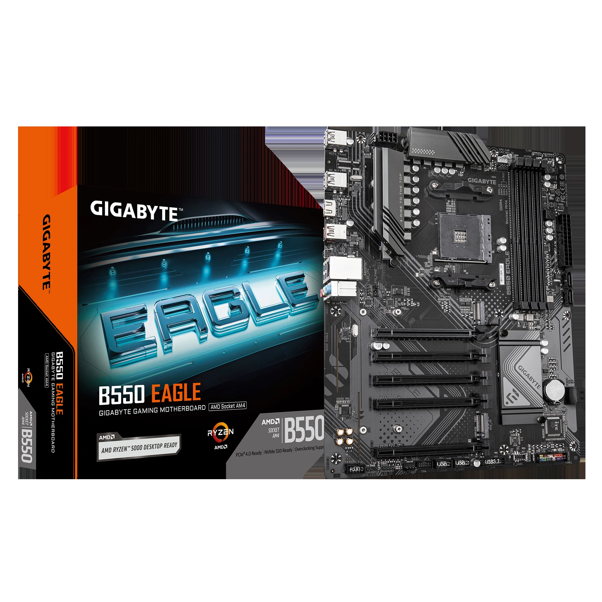 Mainboard Gigabyte B550 EAGLE - 4 Khe RAM DDR4 - AM4 - NEW