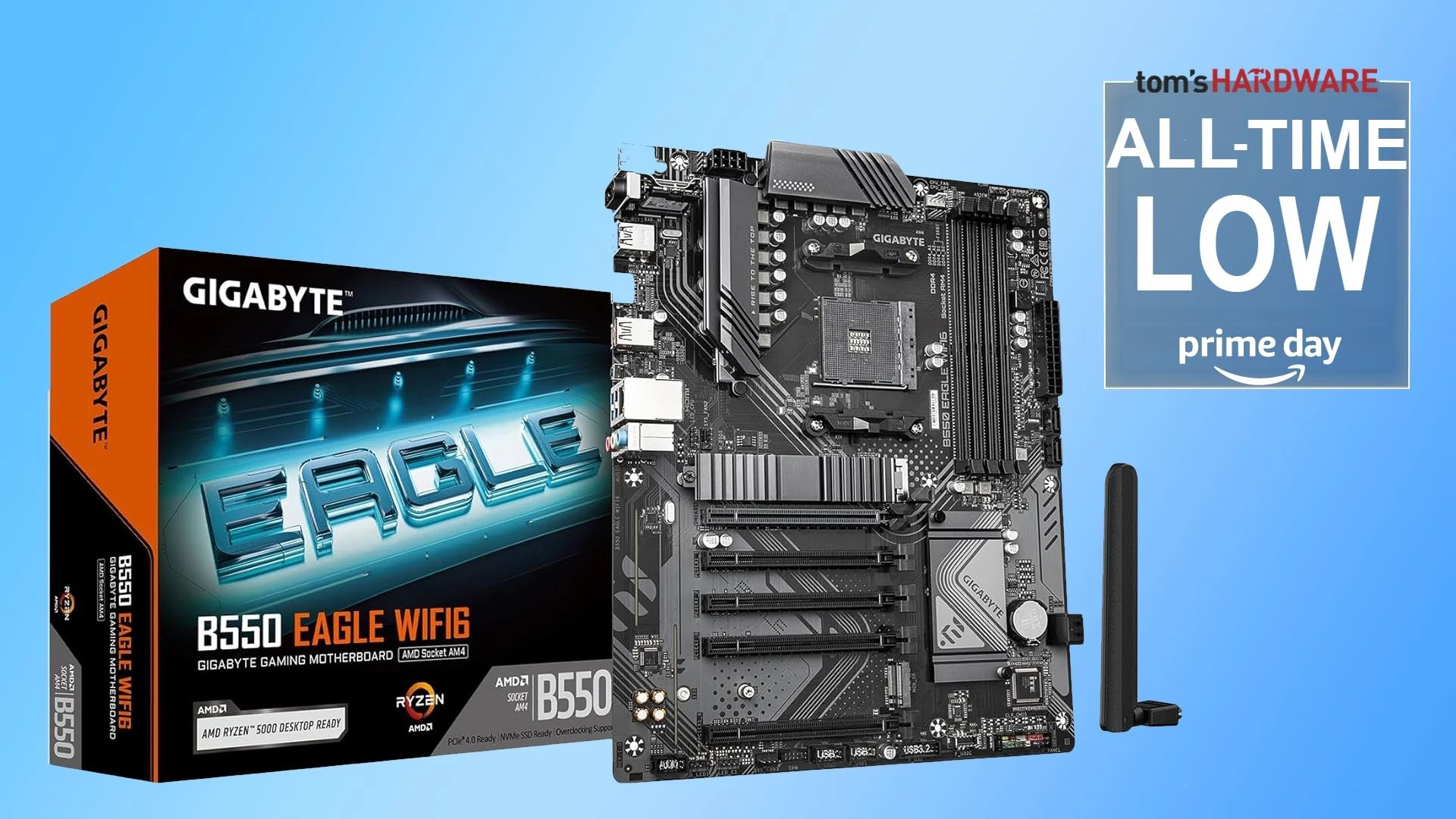Mainboard Gigabyte B550 EAGLE WIFI6 - 4 Khe RAM DDR4 - AM4 - NEW