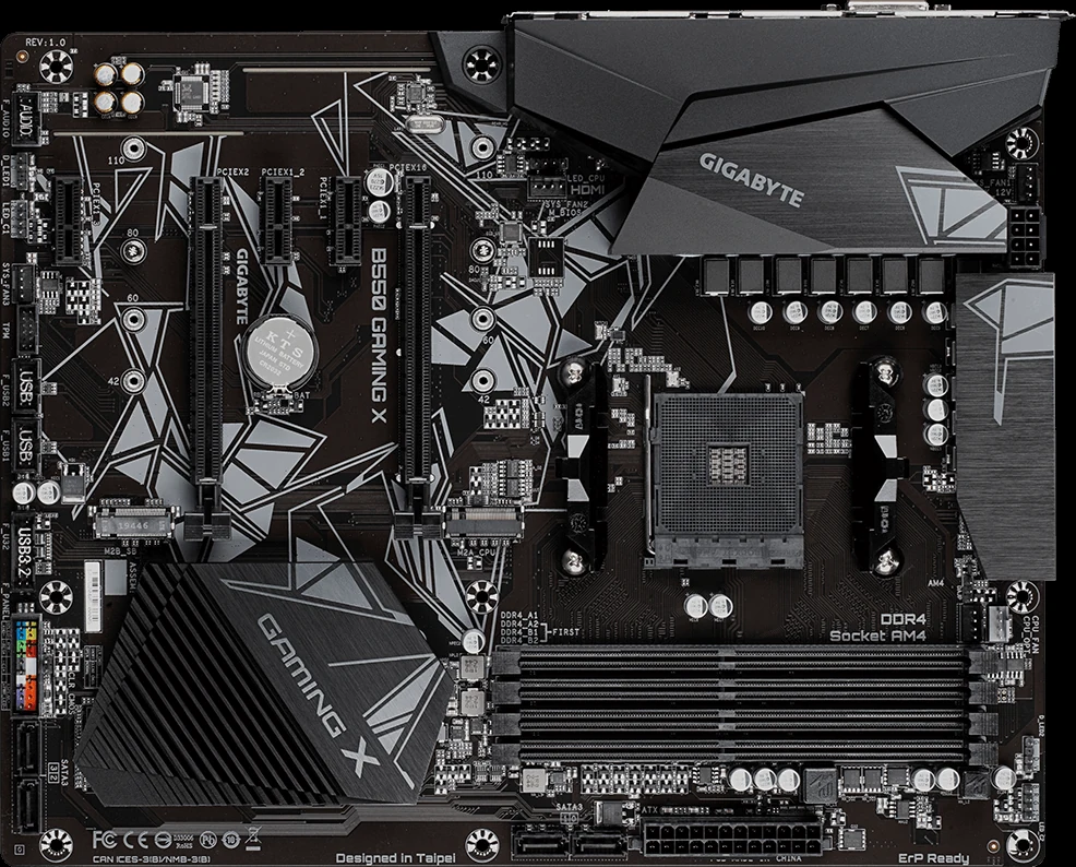 Mainboard Gigabyte B550 GAMING X - 4 Khe RAM DDR4 - AM4 - NEW