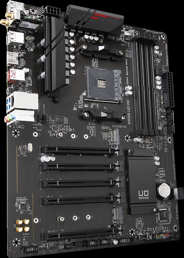 Mainboard Gigabyte B550 UD AC - 4 Khe RAM DDR4 - AM4 - NEW
