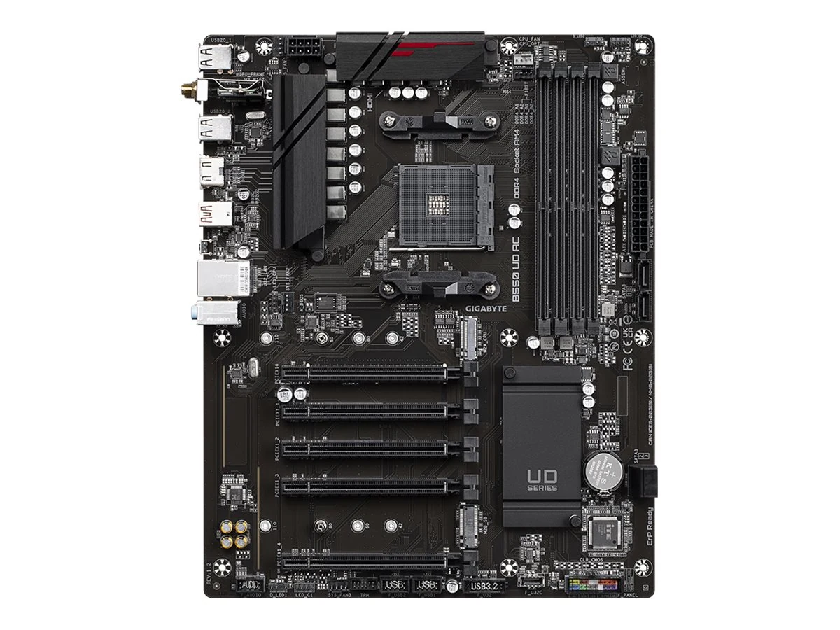 Mainboard Gigabyte B550 UD AC - 4 Khe RAM DDR4 - AM4 - NEW