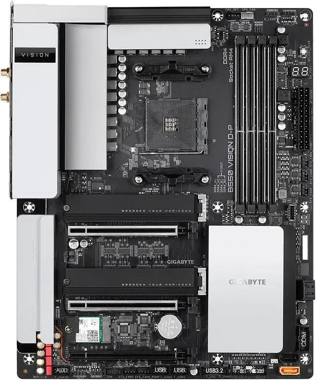 Mainboard Gigabyte B550 VISION D-P - 4 Khe RAM DDR4 - AM4 - NEW
