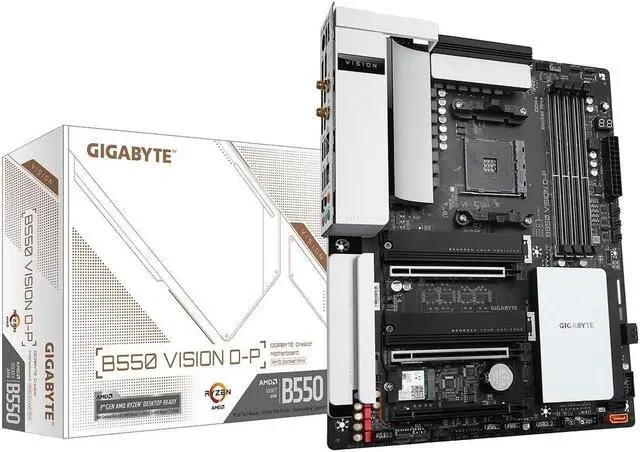 Mainboard Gigabyte B550 VISION D-P - 4 Khe RAM DDR4 - AM4 - NEW