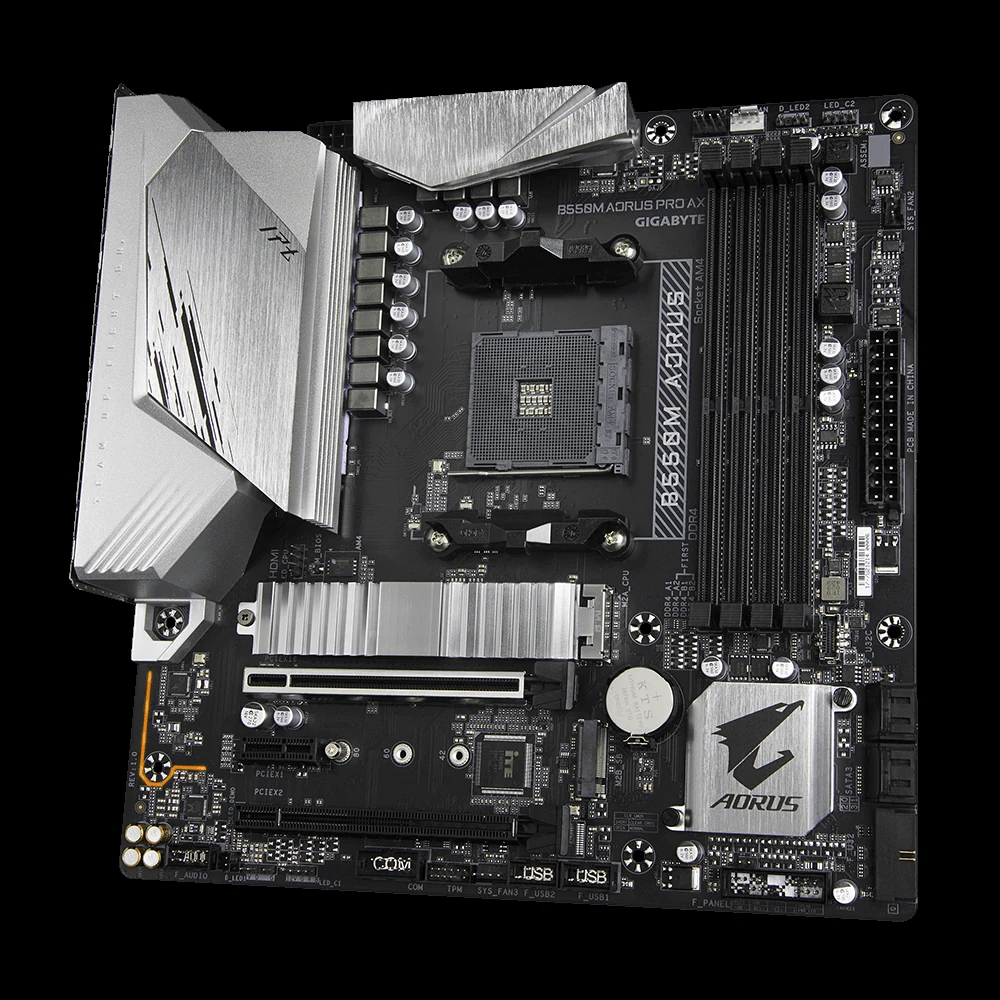 Mainboard Gigabyte B550M AORUS PRO - 4 Khe RAM DDR4 - AM4 - NEW